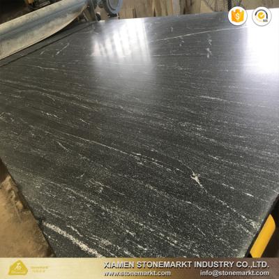 China StoneMarkt Natural Material Dark Gray Via Lattea Granite Slabs for sale