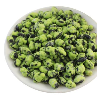 China Trans-fat free high quality wasabi coated black soy healthy snack for sale