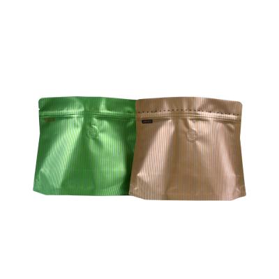 China Custom Moisture Proof Stand Up Pouches Coffee Bean Packaging Bag Gold Standup Pouch Gold In Bangalore for sale