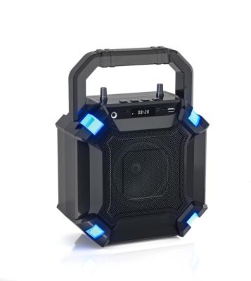 China Phone Function Stereo Super Bass LED Lighting FM Radio Wireless Portable Outdoor Remote Control T2 with Bluetooth Speakers for sale