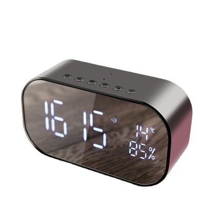 China Mini Hot Sales In 2018 2019 Radios Bluetooth Speaker With Time And Radio Display, FM Support TF Card And U Disk For Indoor for sale