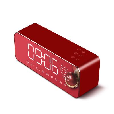 China Mini Metal case USB radio alarm clock with bluetooth speakers,mini usb speaker,portable speaker for sale