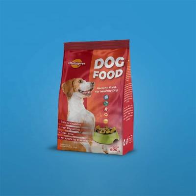 China Recycled Materials Cat Dog Food Grade Resealable Custom Stand Up Packaging Pouches For Pet Food Bag for sale