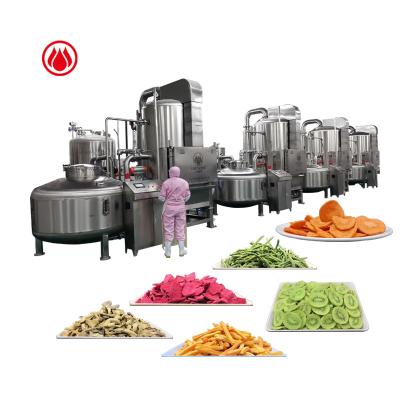 China Direct Sales Low Oil Content / Low Temperature Vacuum Fry Machine Chips Fryer Vacuum Sliced ​​Fried Garlic for sale