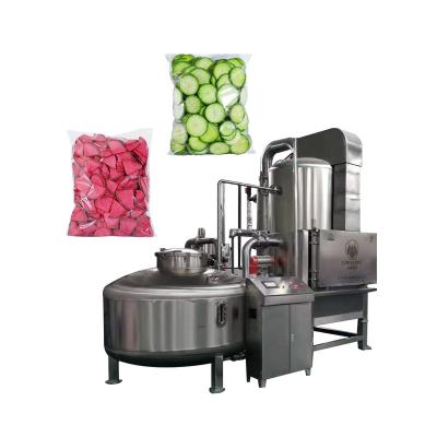 China Factory direct sales low oil content/low temperature vacuum fried chips making machine fryer vacuum frying machine 500kg for sale