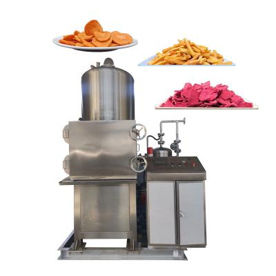 China Low Oil Content / Low Temperature Low Temperature Potato Chips Lab Vacuum Frying Machine for sale