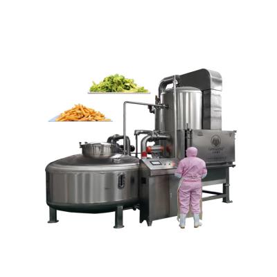 China Well Designed Low Temperature 100kg Continuous Vacuum Frying Machine Veggies Low Price for sale