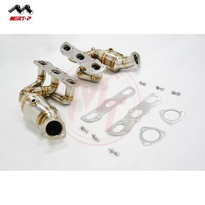 China 987.2 MERTOP RACING SS304 Catted Competition Header For Pors Che 987.2 Boxster Cayman GTS 2.9L 3.4L 2009-2012 for sale