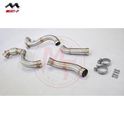 China SUS304 MERTOP BE** W205 C63 C63S AMG 015+ 4.0T hot sale brushed catless downpipe for sale