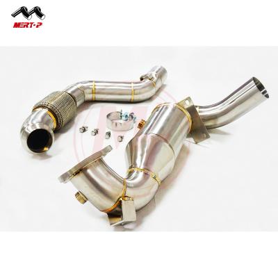 China RACE SS304 Ben* W176 A200 A250 W117 CLA200 CLA250 X156 GLA250 Catless Downpipe 2012-2016 SUS304 MERTOP for sale