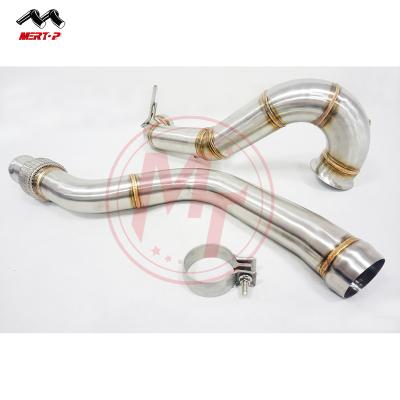 China AMG A45 CLA45 GLA45 MERTOP RACING Exhaust Catless Downpipe For Merc ****Be** A45 CLA45 AMG GLA45 AMG 2.0L 2013-2018 for sale