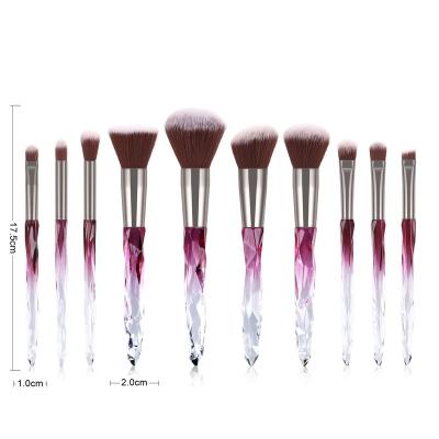 China Angular Blush Makeup Brush Diamond Makeup Brush Set Private Label For Cosmetic Foundation Highlighting Brush for sale