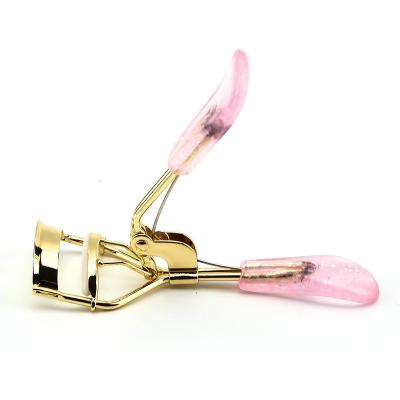 China Transparent Disposable Glitter Grip Eyelash Curler Set Non-Refillable Private Label Lash Curler Stainless Steele Eyelash Curler for sale