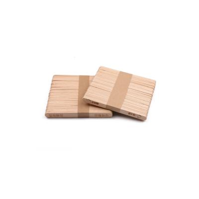 China Good Quality Wooden Ice Cream Stocked Cheap Hot Sale Stick 55*6*2mm Popsicle Sticks for sale