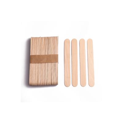 China New Type Stocked Wooden Popsicle Price Ice Cream Sticks Spatula Price for sale