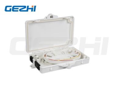 China 4 Fiber Splicing Fiber Optic Termination Box 2 Core ABS PC Plastic Flame Retardant for sale