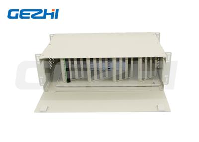 China Optisch distributieframe 3u Rack Mount 144 Core Sc Lc Fc Patch Panel Hoge dichtheid Te koop