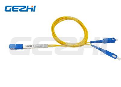 China 1*2 Steel Tube Type Fiber Optic PLC Splitter For Optical Signal Distribution for sale