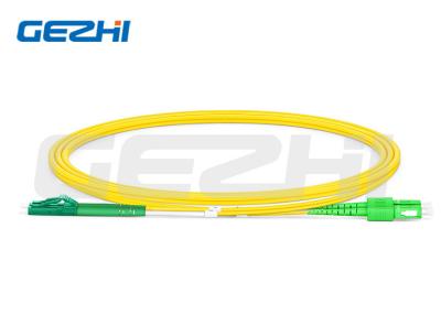 China 1310/1550nm LC APC To SC APC Duplex OS2 Single Mode PVC 2.0mm Fiber Optic Patch Cable for sale