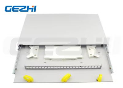 China 19inch 1U Slide Rail Rack Mount Full Cover Fiber Optic Patch Panel for sale