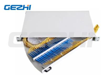 China 19inch 1U Side Pull Out Rack Mount Fiber Optic Patch Panel for Data Center Network Wireless Lan for sale