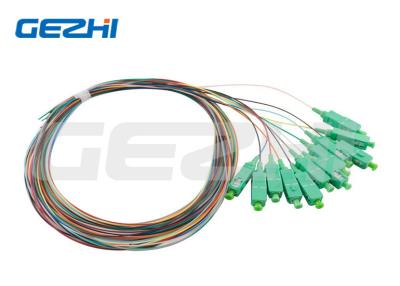 China Optical Connector Type SC/APC Fiber Optic Pigtail 9/125 Fiber Patch Cord For Telecommunication for sale