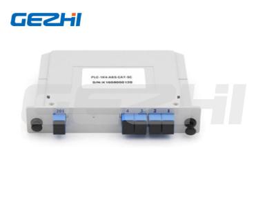 China SC/UPC 1*4 Insert Type Fiber Optic PLC Splitter with Operating Wavelength Range 1260～1650 Return Loss 55 for sale