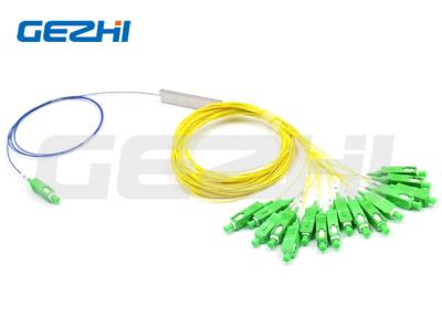 China 60x12x4mm PLC Fiber Optic Splitter G657A2 1x16 Optical Fiber Splitter for sale