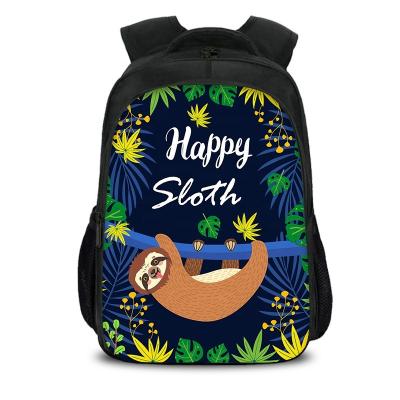 China 2022 Hot Sale Waterproof Sloth Backpack Children Kids Backpack School Bags Cartoon Bookbags Backpack for sale