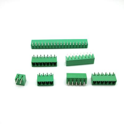 China Pitch New Product 3.81Mm Wire Connection Good Price Terminal Block Right Angle Pluggable Pins Connectors for sale