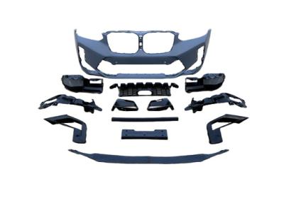 China Plastic For BMW New X3 G01 G08 Refurbished X3M Large Surround Front Rear Bar Lip Medium Net for sale