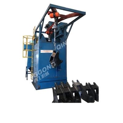 China Building Material Shops Q484 Hanger Type Shot Blasting Machine Aluminum Rims Shot Blasting Cleaning Device for sale