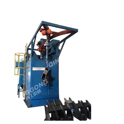 China Building Material Shops Aluminum Type Automatic Shot Blasting Machine Rims Shot Blasting Hanger Device for sale