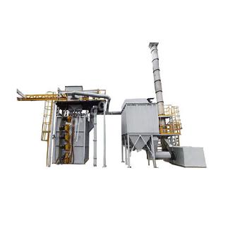 China Building material stores sand blasting q3730 shot blasting machine/hook type shot blasting hanger machine for sale