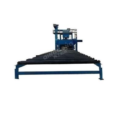 China Building material shops roller conveyor sand blasting machine maker/roller conveyor shot blasting machine china for sale