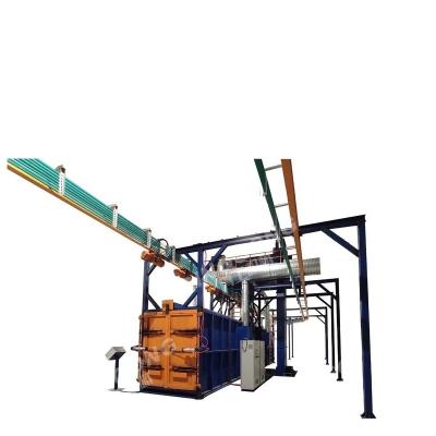 China Building material shops overhead rail q48 spinner hanger shot blasting machine for sale