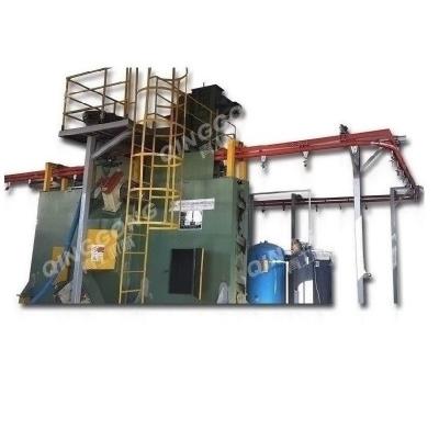 China Building Material Shops Overhead Rail Shot Blasting Machine For Transformer Radiator Fin for sale