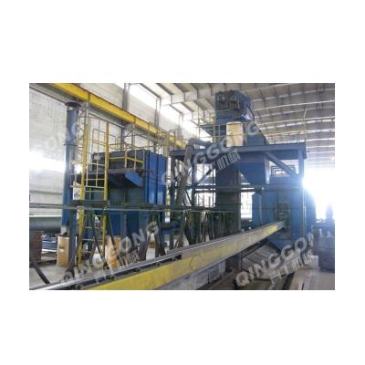 China Building Material Shops Polishing Type Shot Blast Steel Pipe Stainless Wall Diabolo Conveyor Machine for sale