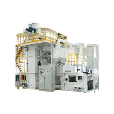 China Building Material Shops Steel Structure Small Scale Wire Mesh Belt Shot Blasting Machine for sale