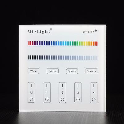 China Milight B3 4-Zone RGB RGBW and Glow Dimming Smart Panel Remote Controller for Led Strip Light Milight Lamp or Bulb 86*86*19mm for sale