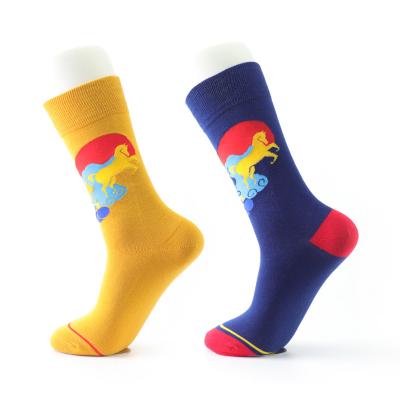 China Fashion Custom Pegasus QUICK DRY Design Socks Autumn Good Quality Cotton Tube Comfortable Pegasus Socks Custom Made for sale