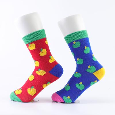 China Latest Arrival QUICK DRY Knitted Happy Cotton Children's Girl's Tube Socks for sale