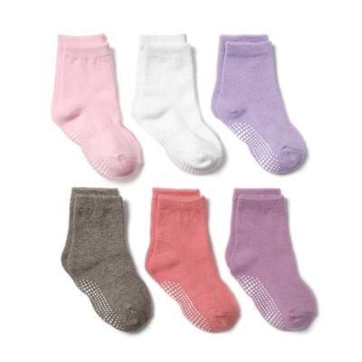 China QUICK DRY Baby Socks Newborn Kids Gently Combed Cotton Socks Anti Slip Cute Baby Girls Boys Sports Socks With Autumn Winter Gift Seamless for sale