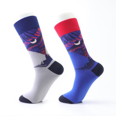 China Fashion QUICK DRY superior custom sock adult happy sport sock custom colorful bat cotton tube sock Crew Sock for sale