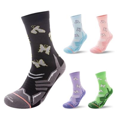 China Breathable Custom Reflective Compression Socks Women Profession Bike Cycling Bicycle Sports Breathable Running Socks Sports for sale