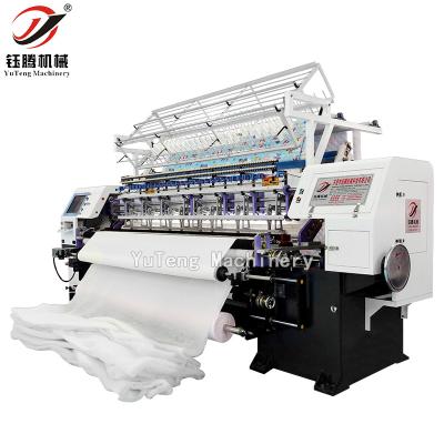 China Roller Computerized Multi-needle Lockstitch Quilting Machine , Shuttle Rack Quilting Machine for sale