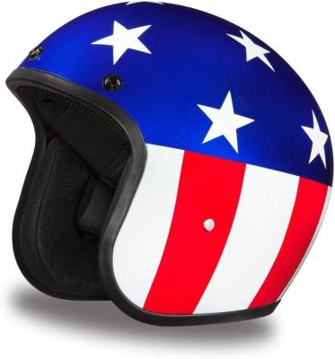 China Racing Motocycle Motor Helmets 3/4 Open Face Motorcycle Helmet DOT Approved for sale