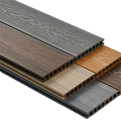 China Contemporary high quality custom wpc pvc garden landscaping wood plastic composite decking board outdoor engineered flooring for sale