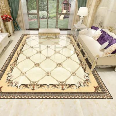 China Modern high quality 1600*2400 glazed marble look slab tile floor tiles marble polished crystal carpet tile for living room for sale