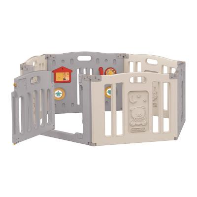 China New Design Hot Sale Multi-Function Easy Safety Children's Plastic Assembly Play Yard Fence Indoor Baby Playpen for sale